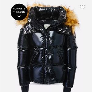 SAM. Elsa Down Puffer Jacket with Fur Hood